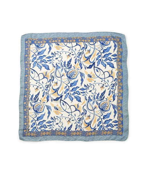 VIS(ビス)の「ポムグラネイト柄スカーフ70cm(バンダナ/スカーフ・レディース・オレンジ/ブルー系その他6・FREE)」の11枚目の写真