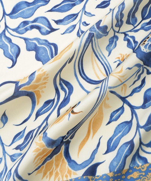 VIS(ビス)の「ポムグラネイト柄スカーフ70cm(バンダナ/スカーフ・レディース・オレンジ/ブルー系その他6・FREE)」の9枚目の写真