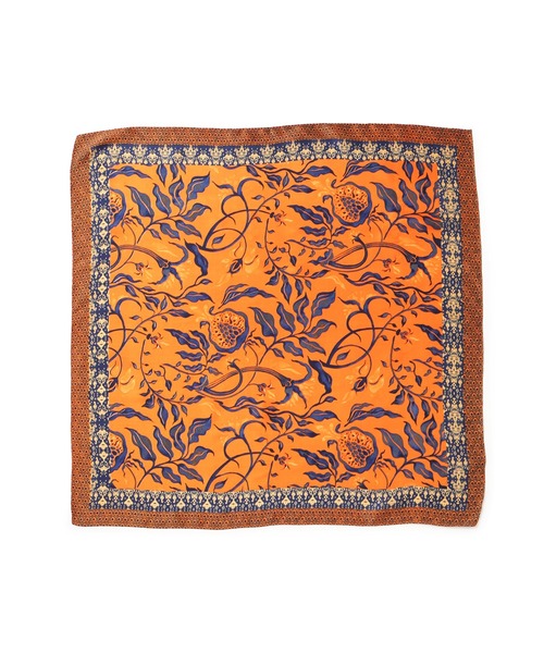 VIS(ビス)の「ポムグラネイト柄スカーフ70cm(バンダナ/スカーフ・レディース・オレンジ/ブルー系その他6・FREE)」の4枚目の写真