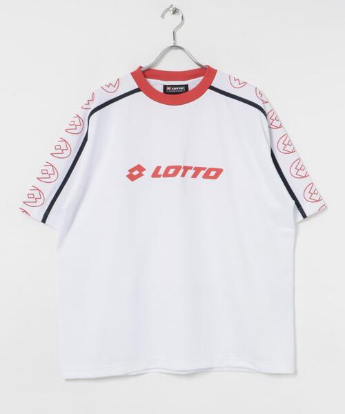 LOTTO（ロット）の「LOTTO　LOGO PRA-SHIRTS（Tシャツ/カットソー・メンズ・ネイビー/ホワイト/ブラック・MEDIUM/LARGE/X-LARGE）」の2枚目の写真