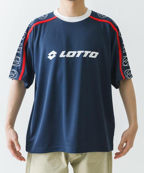 LOTTO（ロット）の「LOTTO　LOGO PRA-SHIRTS（Tシャツ/カットソー・メンズ・ネイビー/ホワイト/ブラック・MEDIUM/LARGE/X-LARGE）」の7枚目の写真