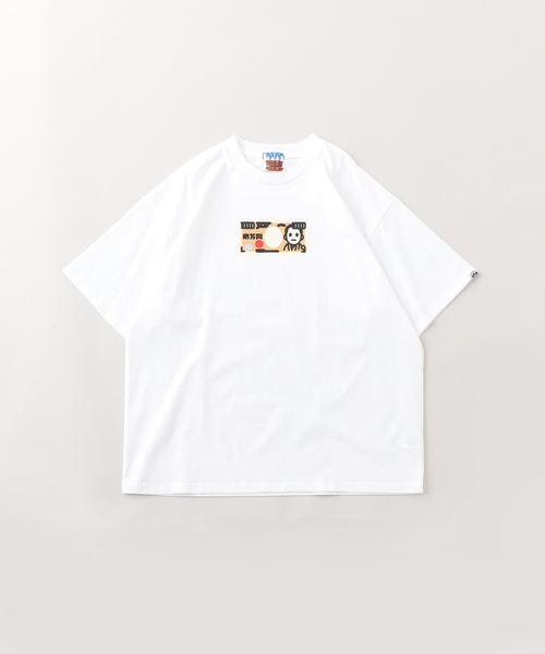 CITY COUNTRY CITY(シティーカントリーシティー)の「CITY COUNTRY CITY / シティーカントリーシティー S/S TEE マンケン(Tシャツ/カットソー・メンズ・ホワイト/ブラック・MEDIUM/LARGE)」の1枚目の写真