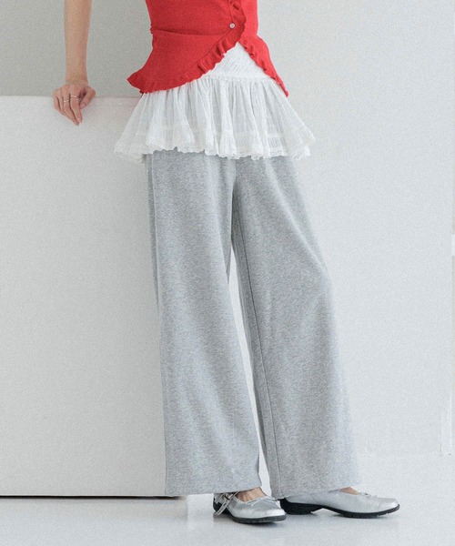 Heather（ヘザー）の「レイヤードフリルミニスカート　491952（スカート・レディース・ブラック/ホワイト/ブラック系その他/ブラック系その他2・FREE）」の5枚目の写真