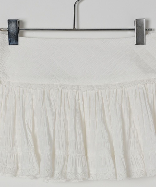 Heather（ヘザー）の「レイヤードフリルミニスカート　491952（スカート・レディース・ブラック/ホワイト/ブラック系その他/ブラック系その他2・FREE）」の19枚目の写真
