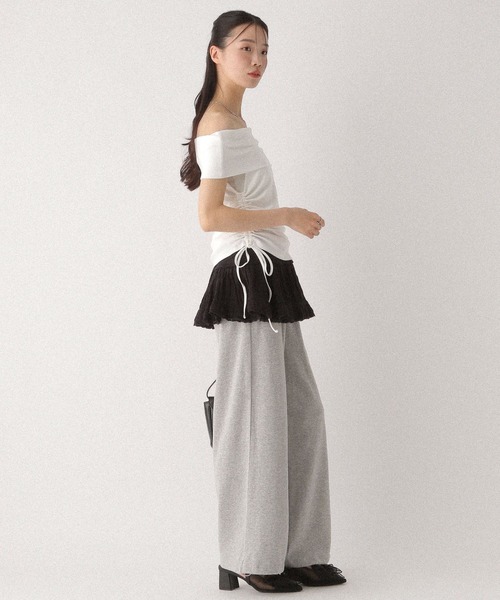 Heather（ヘザー）の「レイヤードフリルミニスカート　491952（スカート・レディース・ブラック/ホワイト/ブラック系その他/ブラック系その他2・FREE）」の22枚目の写真