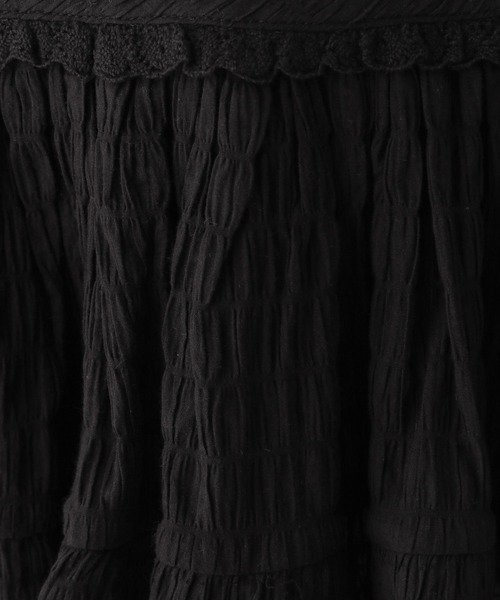 Heather（ヘザー）の「レイヤードフリルミニスカート　491952（スカート・レディース・ブラック/ホワイト/ブラック系その他/ブラック系その他2・FREE）」の14枚目の写真