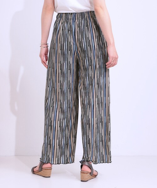 Cutie Blonde（キューティーブロンド）の「【洗える/ひんやり/S-LL】柄イージーパンツ（その他パンツ・レディース・オレンジ系その他3/ネイビー系1/ブラック系・01/02/03/04）」の9枚目の写真