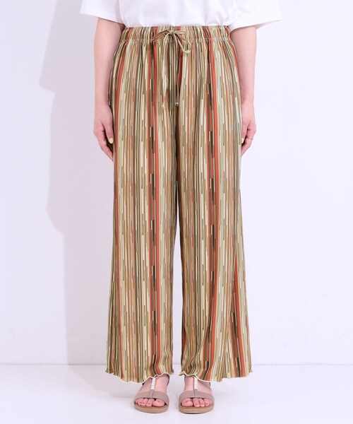 Cutie Blonde（キューティーブロンド）の「【洗える/ひんやり/S-LL】柄イージーパンツ（その他パンツ・レディース・オレンジ系その他3/ネイビー系1/ブラック系・01/02/03/04）」の16枚目の写真