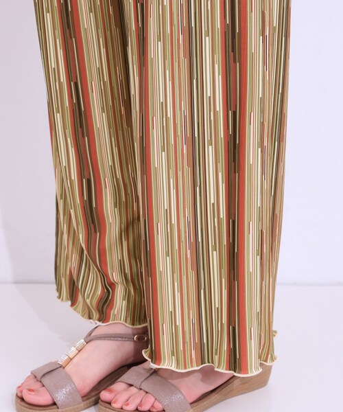 Cutie Blonde（キューティーブロンド）の「【洗える/ひんやり/S-LL】柄イージーパンツ（その他パンツ・レディース・オレンジ系その他3/ネイビー系1/ブラック系・01/02/03/04）」の21枚目の写真