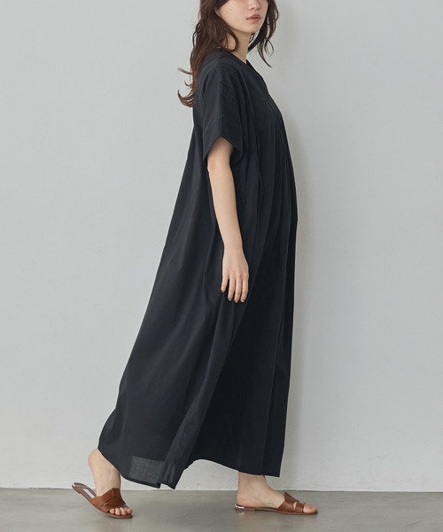 Noia(ノイア)の「カフタン風 ワンピース(ワンピース・レディース・ブラウン/ロイヤルブルー/ダークネイビー/ブラック/グリーン・FREE)」の7枚目の写真