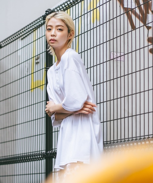 SAVIER(サビアー)の「【SAVIER/サビアー】×【ZERO STAIN/ゼロステイン】コラボ ヘンリーネックTシャツ(Tシャツ/カットソー・メンズ・オフホワイト/ホワイト/ブラック/ネイビー・LARGE/MEDIUM)」の17枚目の写真