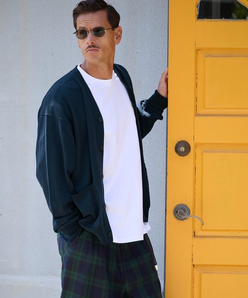 THEOREM(セオレム)の「mcg3646-Award Cardigan レタードカーディガン(カーディガン/ボレロ・メンズ・ネイビー/グレー/イエロー・M/L/XL)」の8枚目の写真