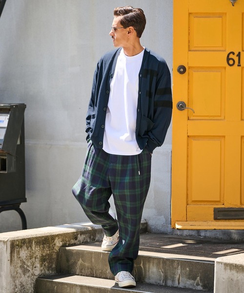 THEOREM(セオレム)の「mcg3646-Award Cardigan レタードカーディガン(カーディガン/ボレロ・メンズ・ネイビー/グレー/イエロー・M/L/XL)」の7枚目の写真
