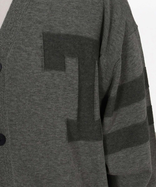 THEOREM(セオレム)の「mcg3646-Award Cardigan レタードカーディガン(カーディガン/ボレロ・メンズ・ネイビー/グレー/イエロー・M/L/XL)」の14枚目の写真