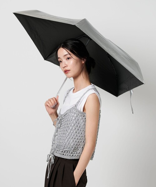 HUS.(ハス)の「【別注】<HUS.>オールウェザー/折りたたみ傘(折りたたみ傘・レディース・シルバー/その他1/ダークブラウン・FREE)」の7枚目の写真