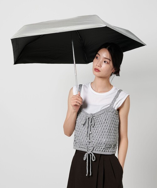 HUS.(ハス)の「【別注】<HUS.>オールウェザー/折りたたみ傘(折りたたみ傘・レディース・シルバー/その他1/ダークブラウン・FREE)」の8枚目の写真