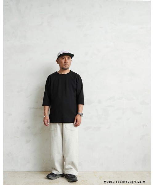 WAIPER.inc フライスTシャツ THREE-QUARTER SLEEVE【WP1115】（T