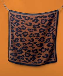 MAISON SELECT（メゾンセレクト）の「5A3 大判スカーフ ヘッドスカーフ 65cm×65cm コットンライク豹柄 馬 馬車 レオパード ペイズリー タッセル 幾何学（バンダナ/スカーフ）」