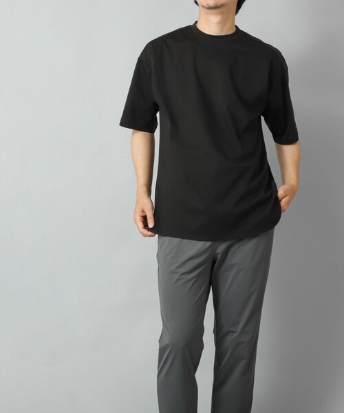NOLLEY’S（ノーリーズ）の「【ACTIVE SECT】《限定展開》両面シルケット ラウンドテールTシャツ 25SS（Tシャツ/カットソー・メンズ・グレイッシュブルー/ホワイト/ブラック・L/M/S）」の17枚目の写真