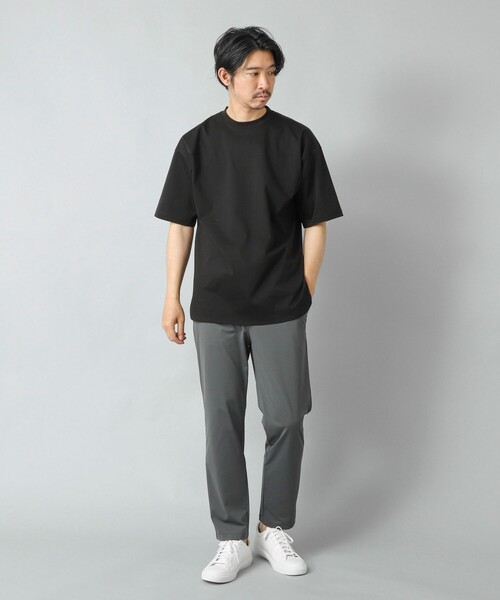 NOLLEY’S（ノーリーズ）の「【ACTIVE SECT】《限定展開》両面シルケット ラウンドテールTシャツ 25SS（Tシャツ/カットソー・メンズ・グレイッシュブルー/ホワイト/ブラック・L/M/S）」の10枚目の写真