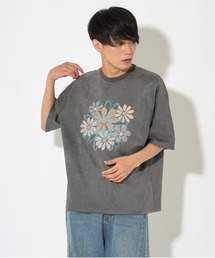 ATELANE/ライトスエードポンチ フラワーTEE