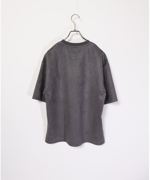ATELANE(アテレーン)の「ATELANE/ライトスエードポンチ フラワーTEE(Tシャツ/カットソー・メンズ・グレー/アイボリー・LARGE/MEDIUM)」の4枚目の写真