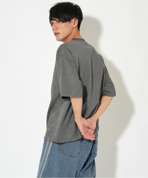 ATELANE(アテレーン)の「ATELANE/ライトスエードポンチ フラワーTEE(Tシャツ/カットソー・メンズ・グレー/アイボリー・LARGE/MEDIUM)」の22枚目の写真