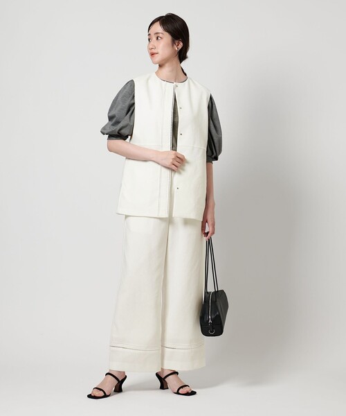 UNITED ARROWS(ユナイテッドアローズ)の「Spiree Asami イージーパンツ WHITE(その他パンツ・レディース・オフホワイト・38/36)」の4枚目の写真