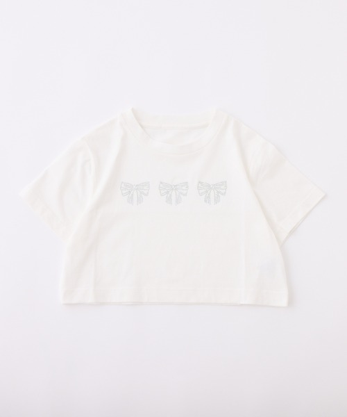 one after another NICE CLAUP(ワンアフターアナザーナイスクラップ)の「ネコ/リボンアソートショートTシャツ(Tシャツ/カットソー・レディース・ブラック/オフホワイト/チャコールグレー/ホワイト・FREE)」の17枚目の写真