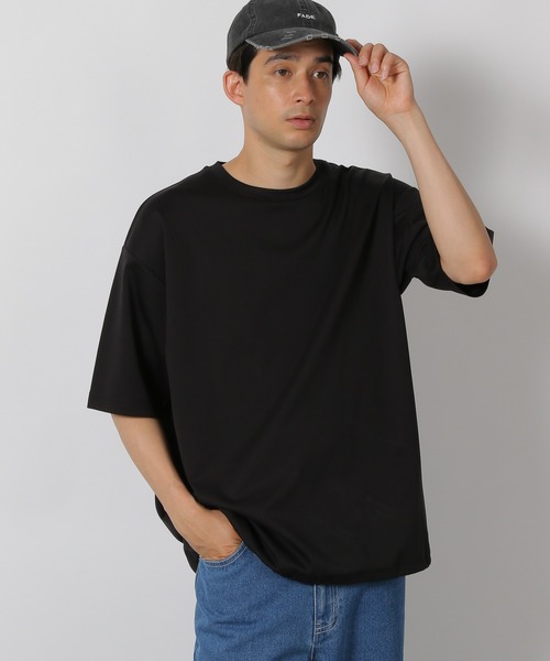 LAKOLE(ラコレ)の「シルケットドロスト半袖T / 425030(Tシャツ/カットソー・メンズ・グリーン/ホワイト/ブラック・LARGE/MEDIUM)」の2枚目の写真
