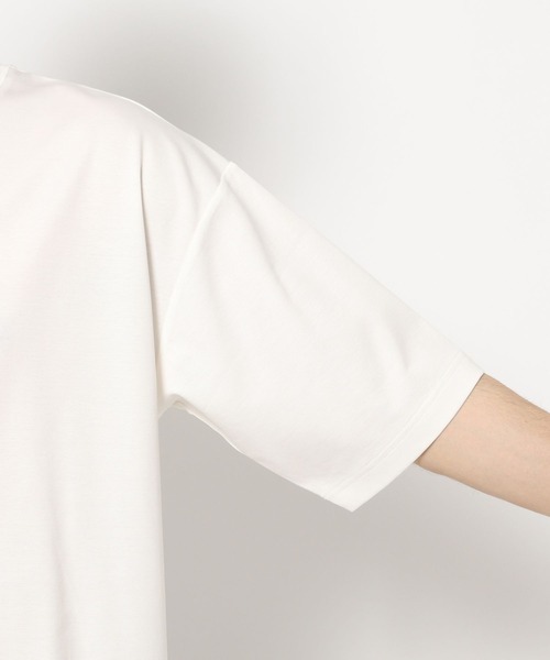 LAKOLE(ラコレ)の「シルケットドロスト半袖T / 425030(Tシャツ/カットソー・メンズ・グリーン/ホワイト/ブラック・LARGE/MEDIUM)」の8枚目の写真