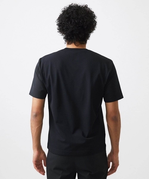 MICHEL KLEIN HOMME   （ミッシェルクランオム）の「【セットアップ】切り替えクルーネック半袖カットソー（Tシャツ/カットソー・メンズ・ブラック/ライトグレー/ネイビー・MEDIUM/LARGE/X-LARGE）」の11枚目の写真