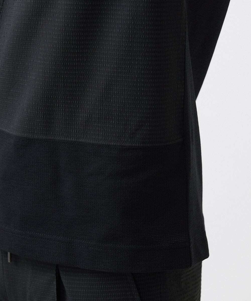 MICHEL KLEIN HOMME   （ミッシェルクランオム）の「【セットアップ】切り替えクルーネック半袖カットソー（Tシャツ/カットソー・メンズ・ブラック/ライトグレー/ネイビー・MEDIUM/LARGE/X-LARGE）」の14枚目の写真