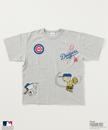 PEANUTS 別注 MLB開幕戦 ベースボール プリントTシャツ