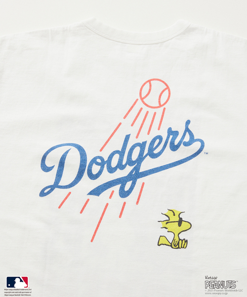 Vintage PEANUTS(ビンテージピーナッツ)の「PEANUTS 別注 MLB開幕戦 ベースボール プリントTシャツ(Tシャツ/カットソー・メンズ・ホワイト/ブラックミックス/ライトグレー・MEDIUM/LARGE)」の16枚目の写真