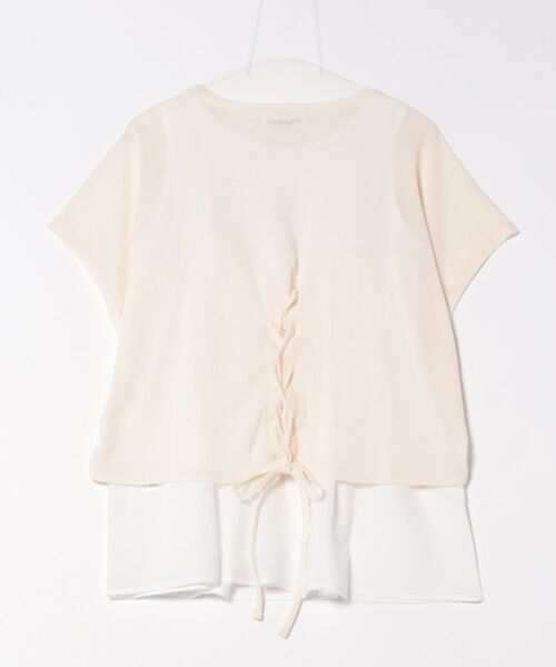 tシャツ 「KATHARINE ROSS」インナー付バックレースアッププルオーバー レディース セール】【KATHARINE ROSS】インナー付バックレースアッププル