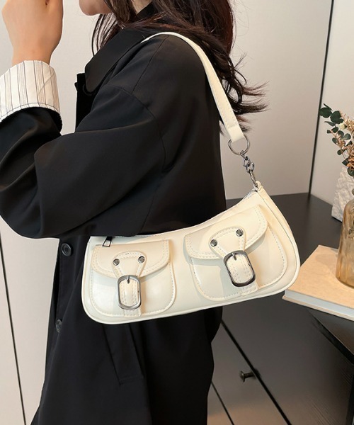 mebole(メボレ)の「デュオポケットヴィンテージショルダー(ショルダーバッグ・レディース・ブラウン/ホワイト/ブラック・FREE)」の4枚目の写真