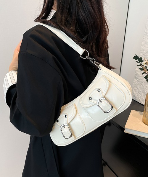 mebole(メボレ)の「デュオポケットヴィンテージショルダー(ショルダーバッグ・レディース・ブラウン/ホワイト/ブラック・FREE)」の5枚目の写真