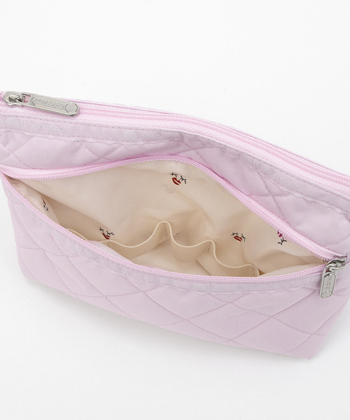 PERFECT COSME POUCH2 トフィーブラウンキルトコスメティック