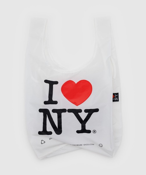 BAGGU(バグー)の「STANDARD BAGGU 290.I LOVE NY(エコバッグ/サブバッグ・レディース・ホワイト・FREE)」の2枚目の写真