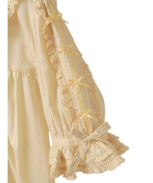 PINK HOUSE（ピンクハウス）の「ローンフリルブラウス（シャツ/ブラウス・レディース・ホワイト/ブラック/ピンク/イエロー/ミント/ラベンダー・フリー）」の11枚目の写真