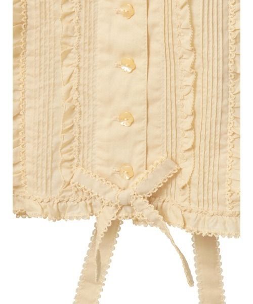 PINK HOUSE（ピンクハウス）の「ローンフリルブラウス（シャツ/ブラウス・レディース・ホワイト/ブラック/ピンク/イエロー/ミント/ラベンダー・フリー）」の12枚目の写真