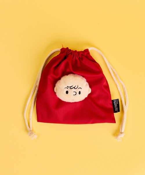 PEANUTS（ピーナッツ）の「【 PEANUTS / ピーナッツ 】ボアフェイス巾着ポーチ　NJI（ポーチ・レディース・ネイビー/オレンジ/イエロー/ブルー/グリーン/レッド/レッド系その他・FREE）」の6枚目の写真