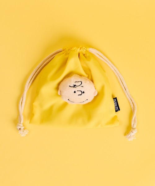 PEANUTS（ピーナッツ）の「【 PEANUTS / ピーナッツ 】ボアフェイス巾着ポーチ　NJI（ポーチ・レディース・ネイビー/オレンジ/イエロー/ブルー/グリーン/レッド/レッド系その他・FREE）」の5枚目の写真