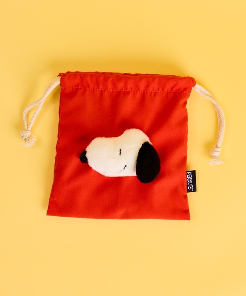 PEANUTS（ピーナッツ）の「【 PEANUTS / ピーナッツ 】ボアフェイス巾着ポーチ　NJI（ポーチ・レディース・ネイビー/オレンジ/イエロー/ブルー/グリーン/レッド/レッド系その他・FREE）」の18枚目の写真