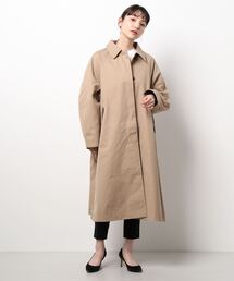 『ungrid新品未使用』ベージュ ステンカラーコート Ungrid ステンカラーコート コート リバーシブルチェックロング