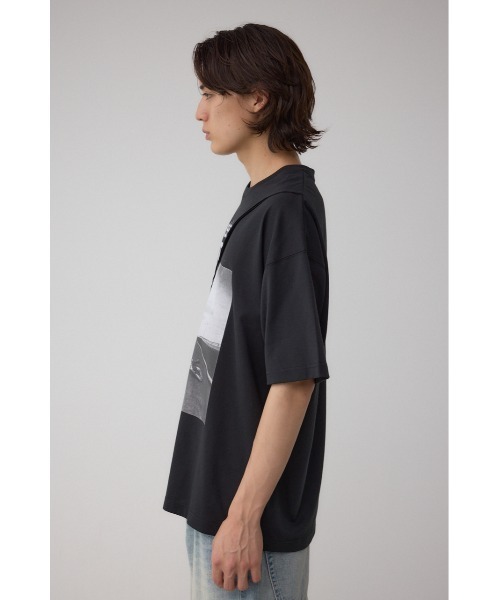 AZUL by moussy（アズールバイマウジー）の「フォト切り替えTシャツ（Tシャツ/カットソー・メンズ・オフホワイト/ブルー/ブラック/ライトイエロー・LARGE/MEDIUM）」の21枚目の写真