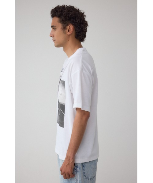 AZUL by moussy（アズールバイマウジー）の「フォト切り替えTシャツ（Tシャツ/カットソー・メンズ・オフホワイト/ブルー/ブラック/ライトイエロー・LARGE/MEDIUM）」の11枚目の写真