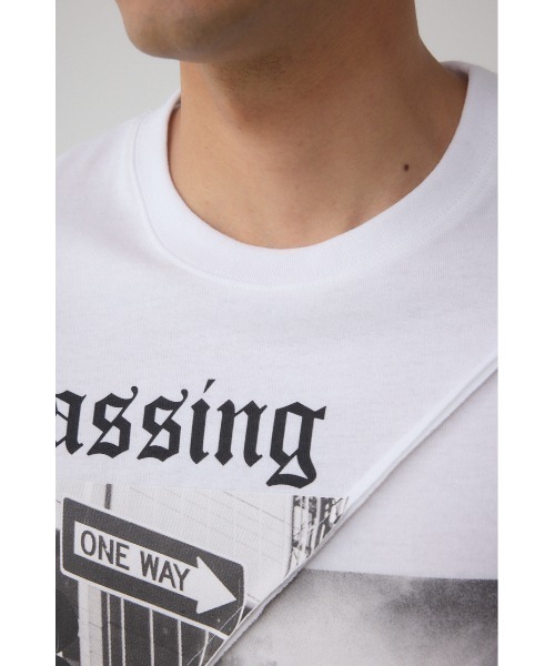 AZUL by moussy（アズールバイマウジー）の「フォト切り替えTシャツ（Tシャツ/カットソー・メンズ・オフホワイト/ブルー/ブラック/ライトイエロー・LARGE/MEDIUM）」の14枚目の写真