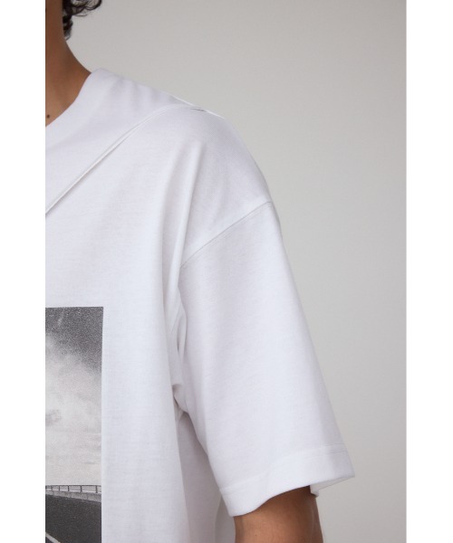 AZUL by moussy（アズールバイマウジー）の「フォト切り替えTシャツ（Tシャツ/カットソー・メンズ・オフホワイト/ブルー/ブラック/ライトイエロー・LARGE/MEDIUM）」の15枚目の写真